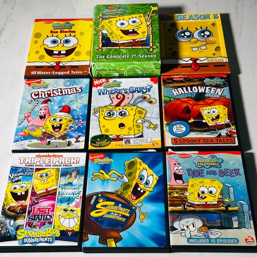 Spongebob Squarepants DVD Lot Of 9 Halloween Season 5 Where s spongebob-squarepants-dvd-lot-of-9-halloween-season-5-where-s
