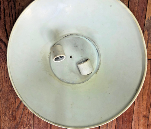 1950s Wall Lamp, brown, shade is aluminum, rest is steel. Very rare MCM piece - Picture 3 of 7