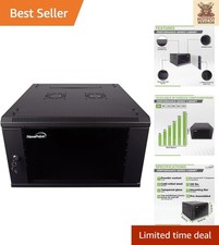 Versatile 6U Wall Mount Network Rack - Removable Panels  Enhanced Ventilation