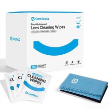 Lens Wipes for Glasses, 180 Individually Wrapped Eyeglass Cleaning Wipes with...