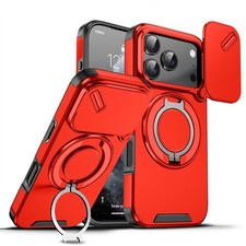 Magnetic Ring Stand Shockproof Case Camera Cover For iPhone 18 17 16 15 Pro Max