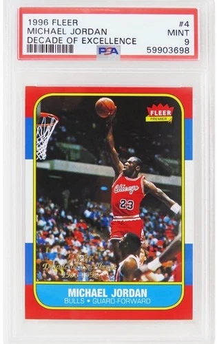 1996-97 Fleer - Decade of Excellence Michael Jordan #4 (PSA 9)