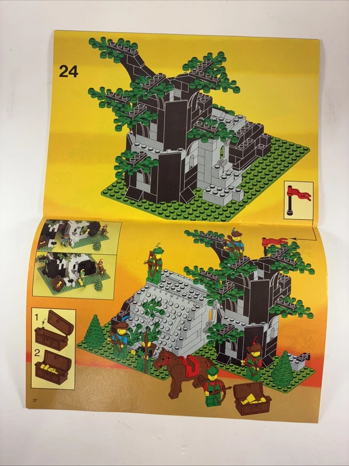 Lego Castle: Posto Avançado Camuflado 6066 Manual de Instruções Excelente Estado Usado - Imagem 3 de 4