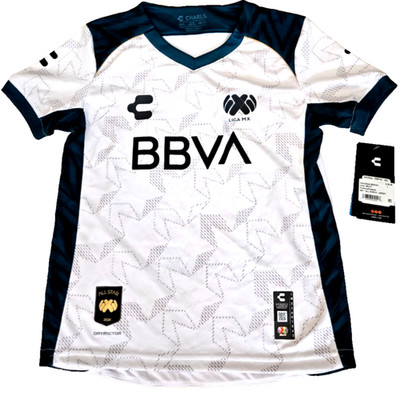 BBVA Liga MX All Star H Charly Home Jersey Boys 10-11 Years White Estilo NWT
