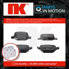 Brake Pads Set fits FIAT 500L 199LYD1B 1.6D Rear 12 to 18 NK 68088919AA 77366456