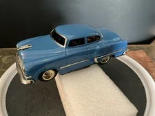 Nomura Tin Battery Operated Electric Mobile Chrysler Blue 1950s Japan