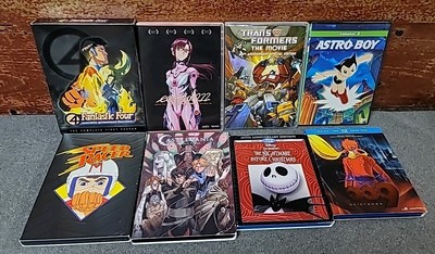 Animated DVD Lot 8 Action Adventure Movies