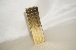 LIGHTER COLLIBRI DUO FLAME FOREIGN PATD. ACCENDINO BRIQUET GOLD