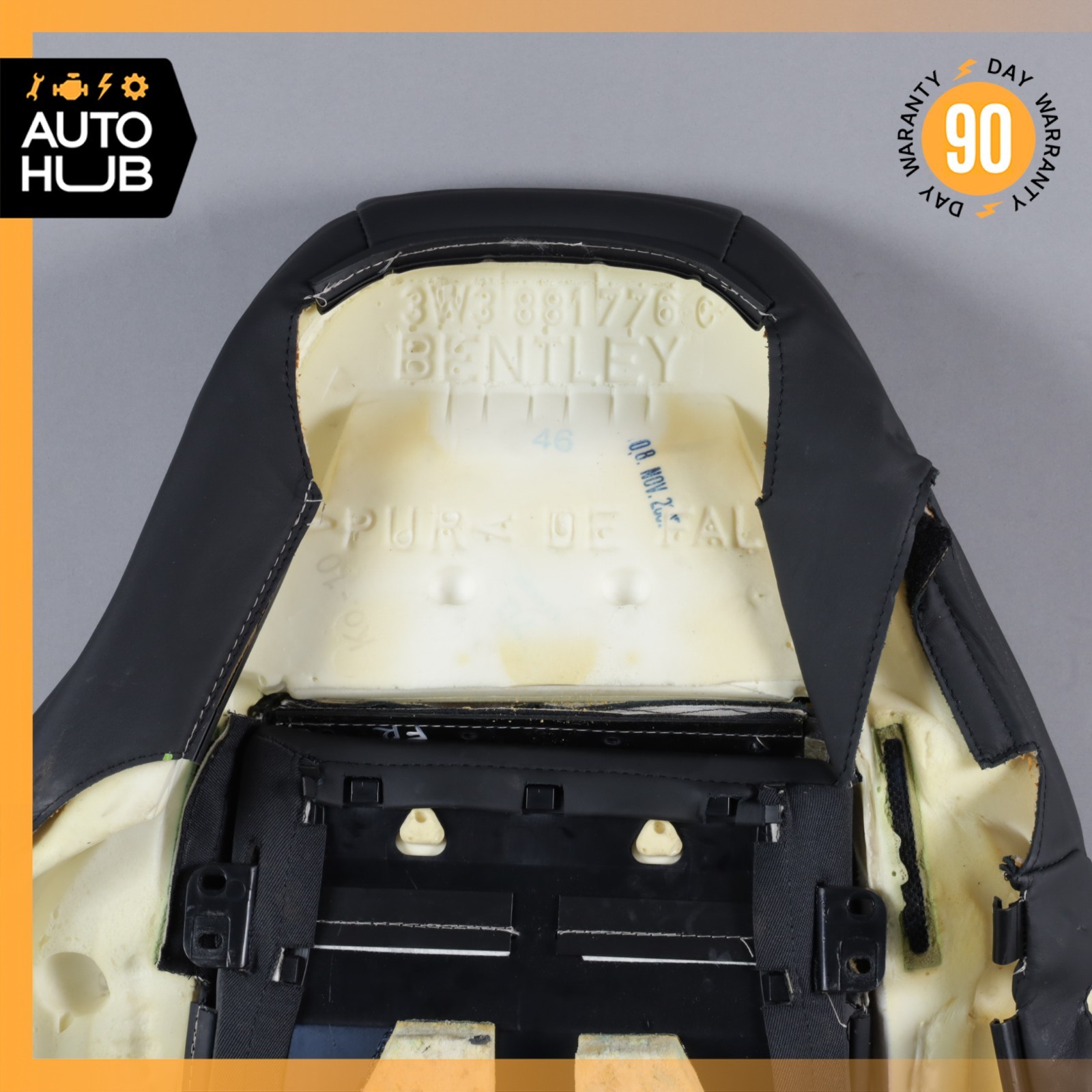 07-11 Bentley Continental GT GTC Front Right Side Top Upper Seat Cushion OEM 87k
