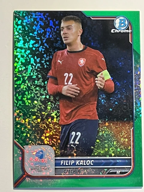 2022 Bowman Chrome Euros U21 UEFA - Filip Kaloc GREEN MINI-DIAMONDS #/99 Czechia