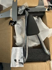 Chrome Detachable Motorcycle Sissy Bar Passenger Backrest Pad – Fits Harley