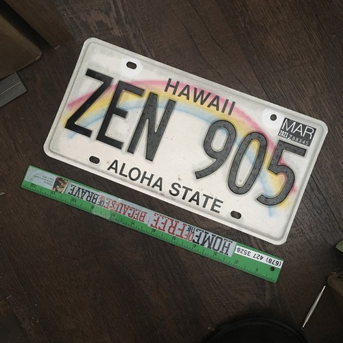 HAWAII LICENSE W/ the Word Zen, Sale Helps Tunnel To Towers Help Héroes