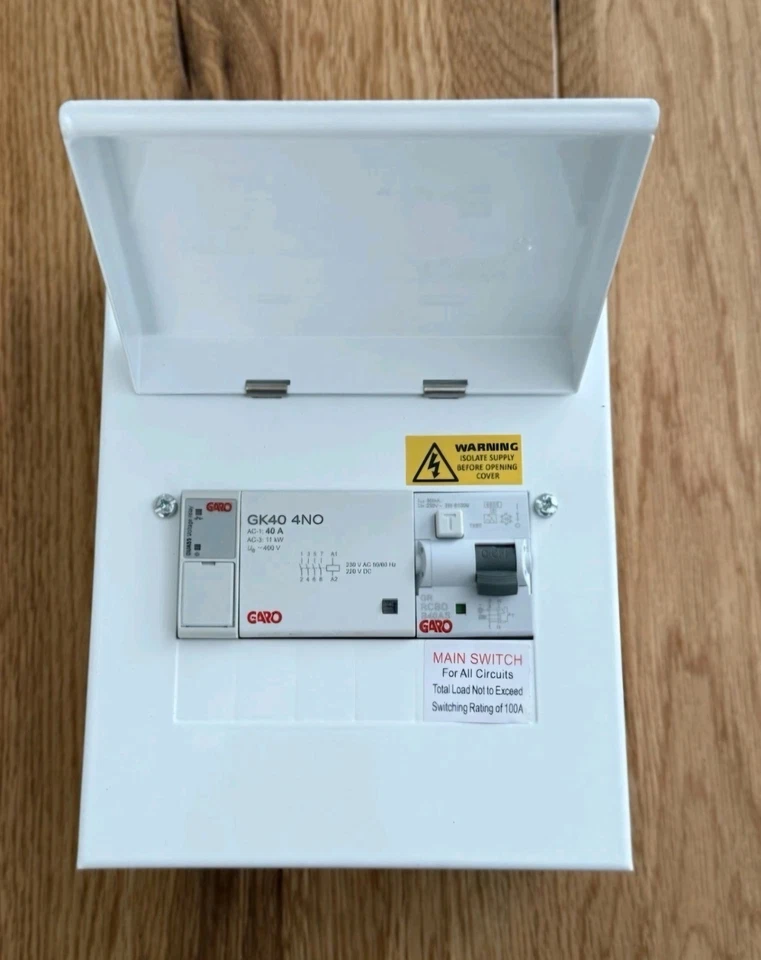 Garo G6EV40PME 40A EV Charger Consumer Unit Type A RCBO PME Fault Detection - Image 3 of 4