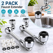 2P Universal 1080  Swivel Extension Faucet Aerator Rotate Robotic Arm Extend- -