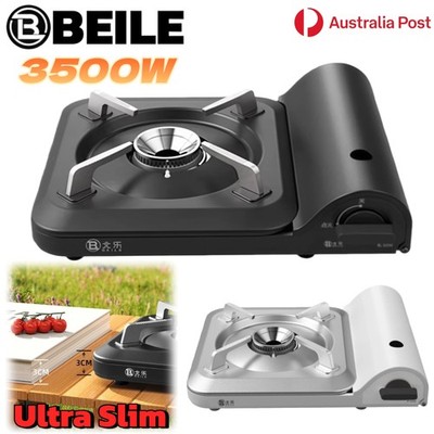 BEILE Portable Gas Burner Butane Stove Cooker Hiking Picnic Camping Cookware AU
