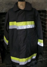 Firefighter Jacket Coat Tunic with Reflective Stripes Flame Resistant Nomex L XL