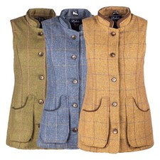 Damenweste geknöpft Tweed Wolle Damen Country Gilets Rydale