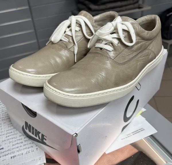 Men Florsheim Heels Beige Leather 41