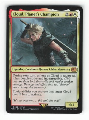 Cloud, Planet's Champion M FINAL FANTASY 552 NM Foil Magic: The Gathering