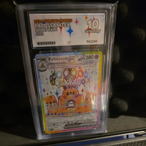 Pokémon TCG Surging Sparks Palossand EX Full Art, 221/191 Ace 10