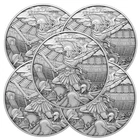 Lot of 5 - 1 Troy oz Spartacus Design .999 Fine Silver Round