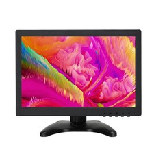10 Inch 24/7 Surveillance Video Monitor Screen, 1280x800 60 Hz LED PC Monitor