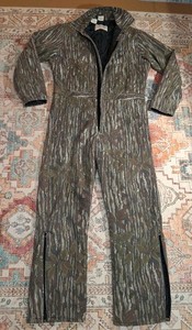 VTG WALLS Blizzard Pruf Camo Coveralls Mens L Hunting Insulated Quilted USA READ