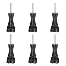 6 Pcs Aluminum Thumbscrew, Long Thumbscrew with Cap Long Bend, Black