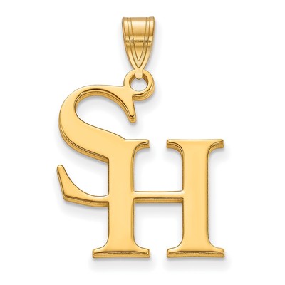 Großer Anhänger 10k Gold LogoArt Sam Houston State University