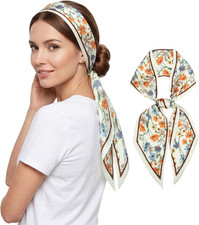 Hair Scarf for Women like Silk Scarves Headband Neck Scarfs Twilly Purse Accesso