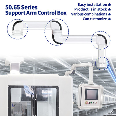 Mount Suspension Arm System HMI Machine Enclosure Swivel Joint Parts Components