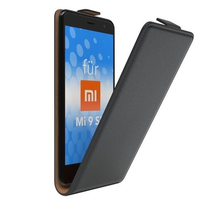 Tasche für Xiaomi Mi 9 SE Flipcase Schutzhülle Handytasche Cover Case Schwarz