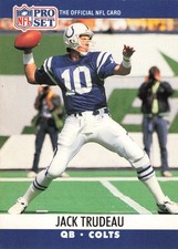 Jack Trudeau Indianapolis Colts 1990 Pro Set NFL Set QB #526