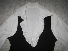 2 tlg. Damen Bluse Gastro Kellner Bar + Weste Gr.36 /S