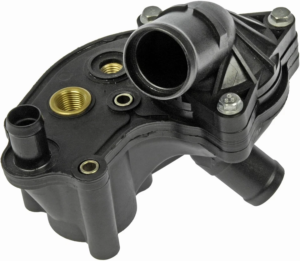 Dorman 902-204 Engine Coolant Thermostat Housing Assembly Compatible Black Foto 2 de 3