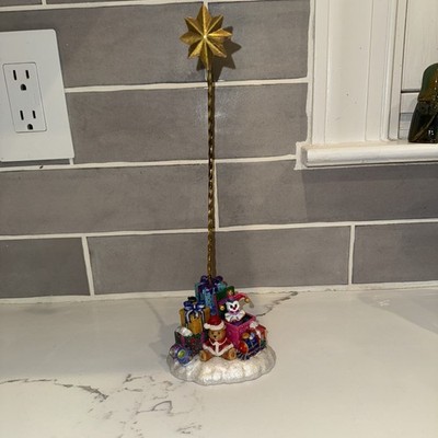 Christopher Radko Toy Box Jack in Box Nodder Christmas Ornament Display Stand