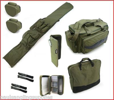 Carp Fishing Rod Holdall Carryall Bag Rig Wallet Net Bag Pva Wallet Cases & Tips