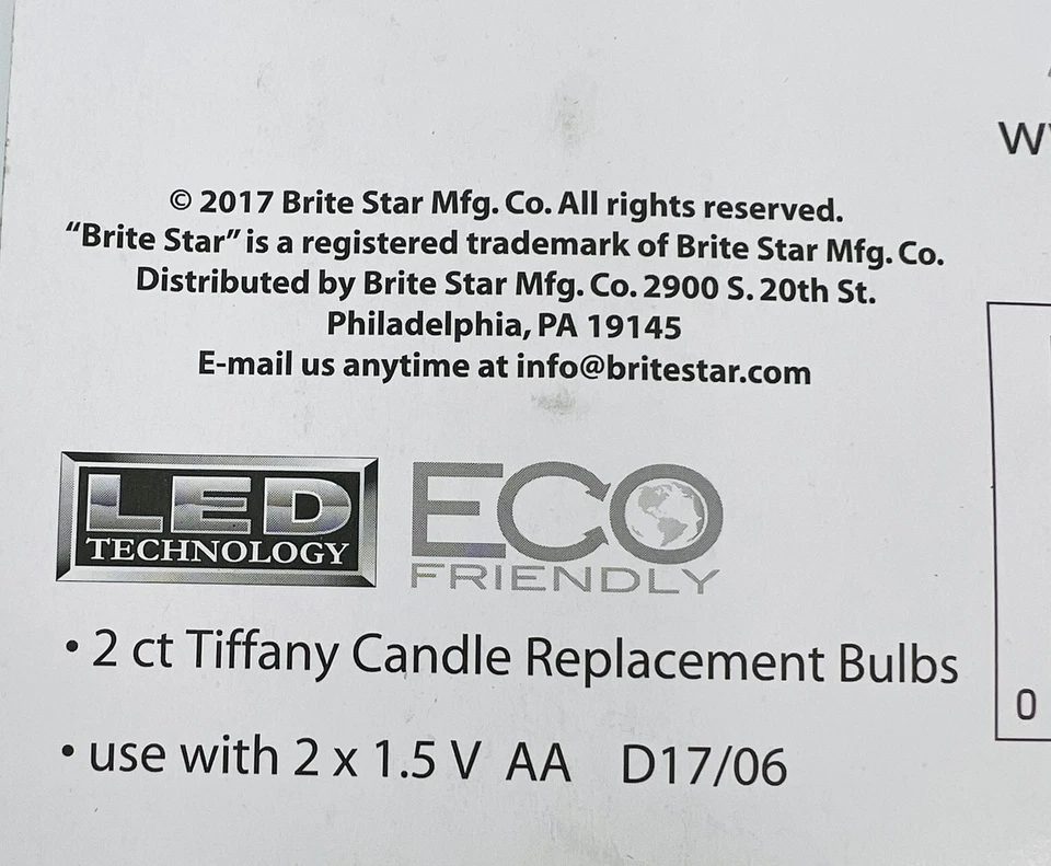 Bombillas de repuesto de velas Tiffany inalámbricas LED Bright Star -4 unidades (2 paquetes de 2) Foto 4 de 4