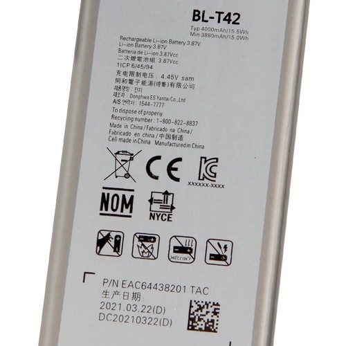 Batteria per LG V50 V60 V40 V30 V20 V10 F600 H968 H990N F800 LS998 H931 Q710 2018 - Foto 4 di 12