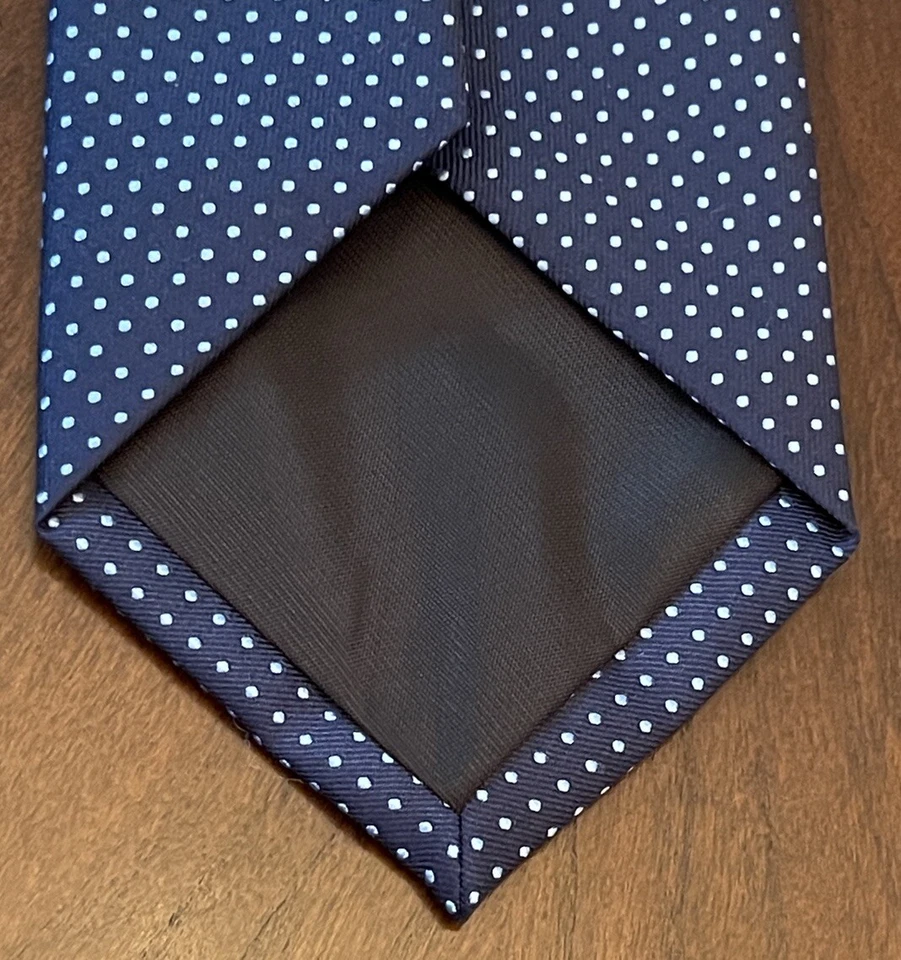 Jones New York Signature Blue 100% Polyester Men’s Neck Tie Made In China - Image 2 of 4