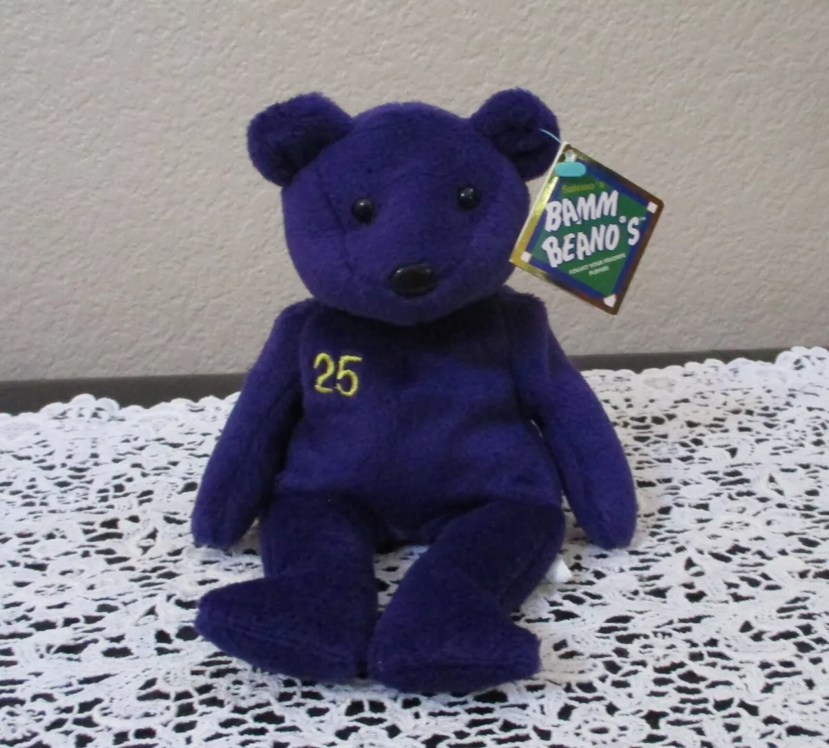 Salvino s Bamm Beano s Mark McGwire 25 Purple Bear NEW