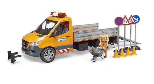 BRUDER - Mercedes Benz Sprinter Municipal Truck with Driver and Accessory... - Picture 4 of 5