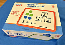 Hand2Mind Magnetic Dry Erase Activity Trays 6 Multi-Color Wipe Off Boards