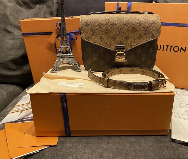 louis vuitton metis pochette monogram reverse brown