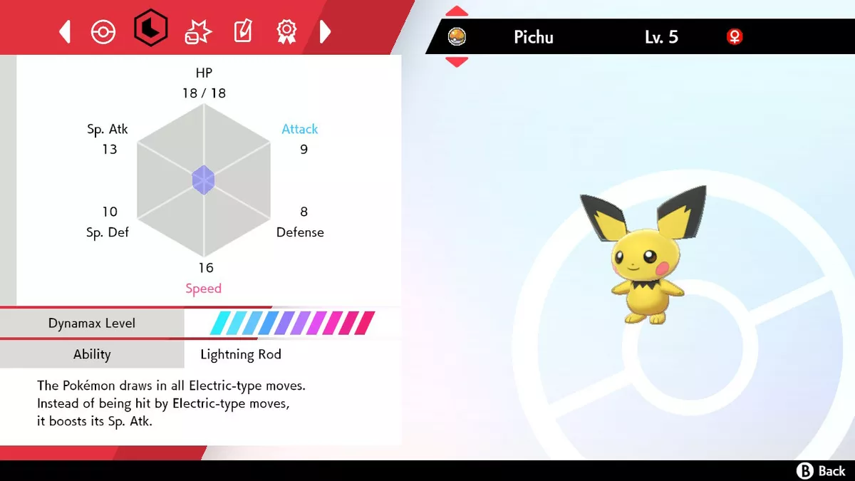 Pokemon 2172 Shiny Pichu Pokedex: Evolution, Moves, Location, Stats