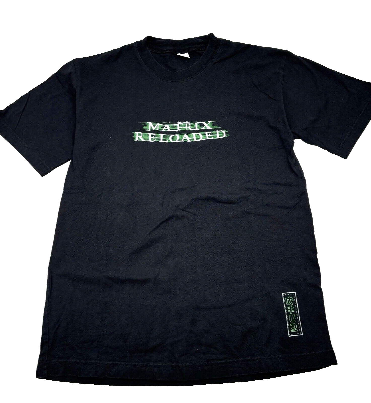 2003 The Matrix Reloaded Samsung Warner Bros Black Promo T-Shirt Men Size M