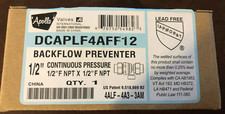 Apollo DCAP4AFF12 Backflow Preventer 1/2" x 1/2" NPT model# 4ALF-4A4A-3AM