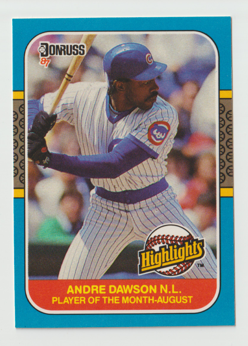 1987 Donruss Baseball Highlights #31 Andre Dawson - Chicago Cubs