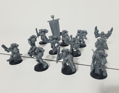 Warhammer Space Marines Command Squad Vintage OOP 2005