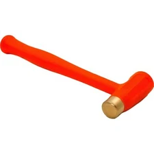 Dead Blow Hammer Multi-Purpose Dual-Face Hammer Brass / ABS Head Hammer 12oz